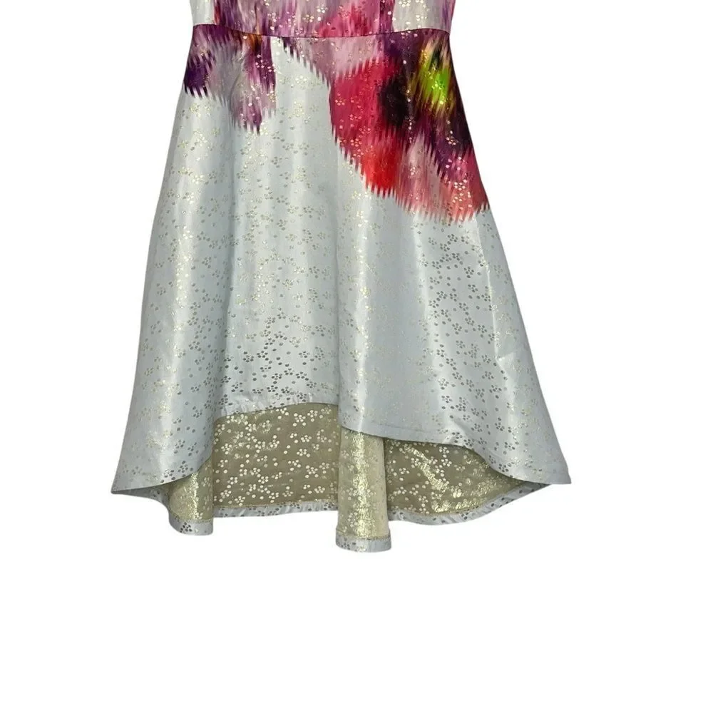 Ted Baker Jenn Expressive Pansy Jacquard Floral Midi Dress| Size 8 - Picture 8 of 10